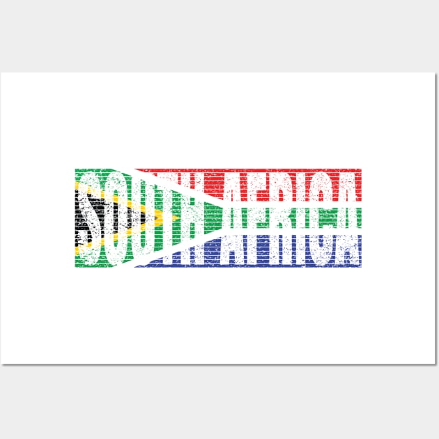 South Africa Flag Vintage African National Country Gift Wall Art by Grabitees